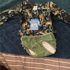 Ruffle Butt Little Girl SwimSuit